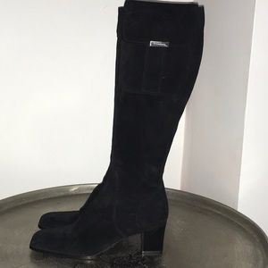 Vintage Yves Saint Laurent Calife Suede Boots